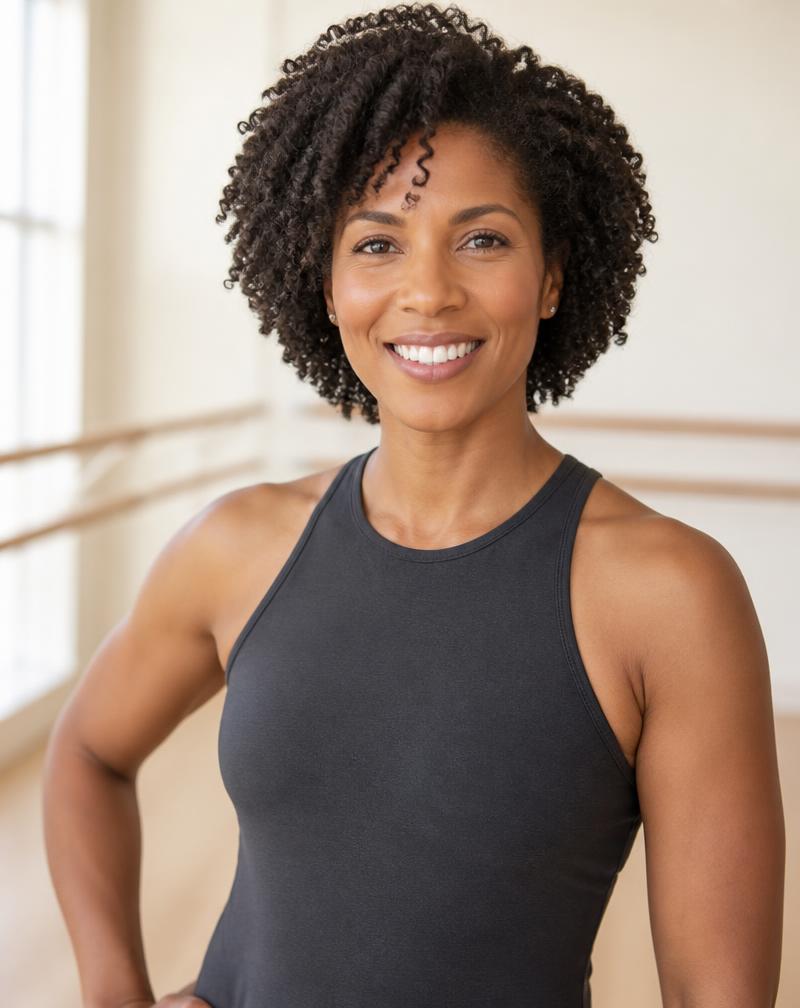 Amara Whitfield, barre instructor at the studio