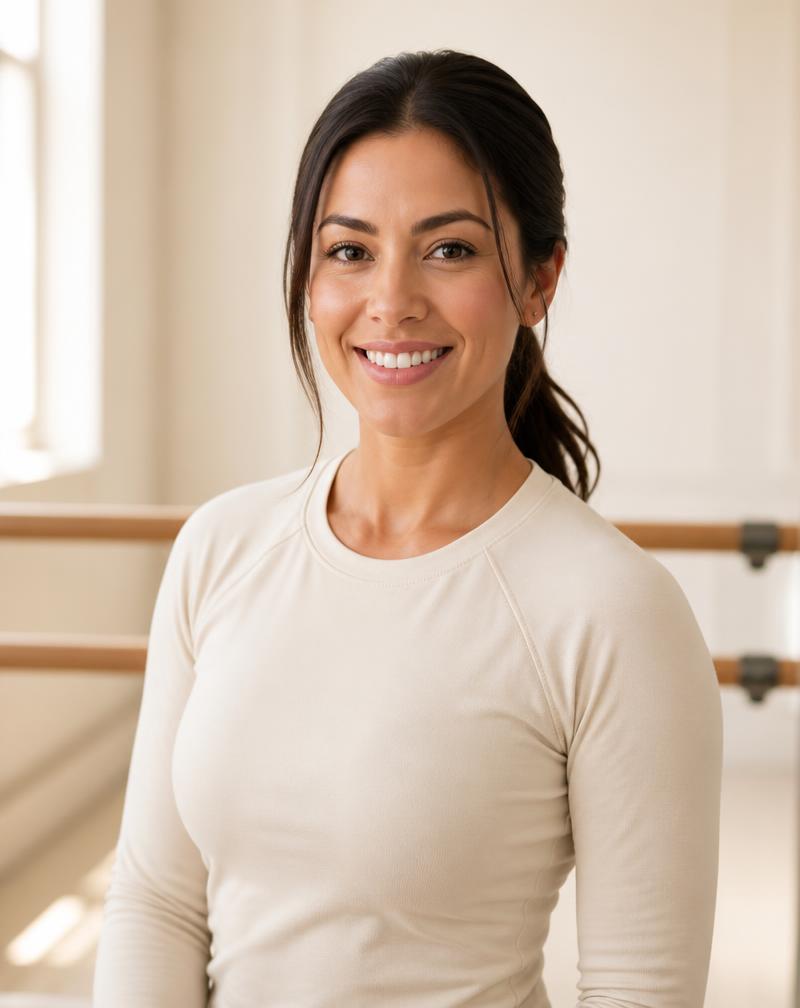 Camila Reyes, barre instructor at the studio